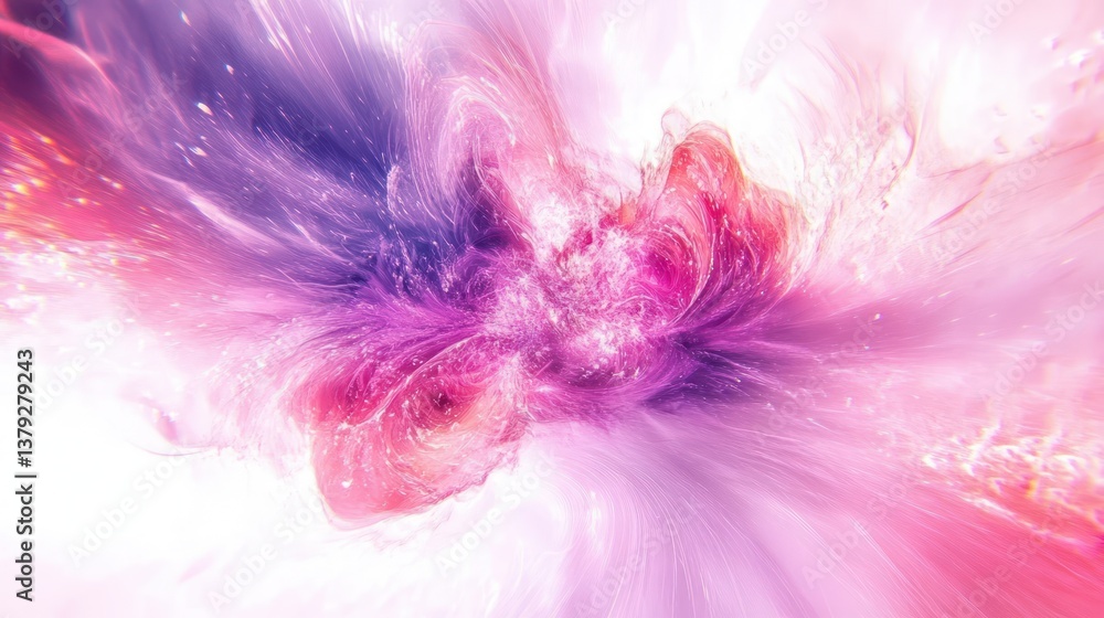 Energetic Abstract Explosion with Pink and Purple Hues Dynamic Burst Light Effect Energetic Abstract Explosion with Pink and Purple Hues Dynamic Burst Light Effect