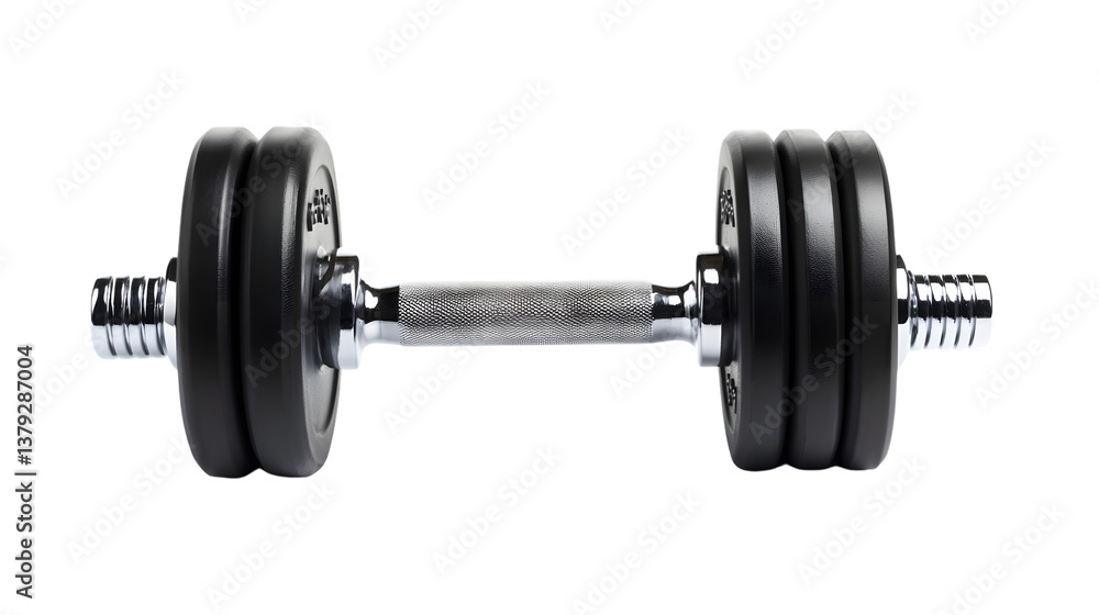 High-Quality Fitness Equipment Dumbbells Weights Isolated on White Background High-Quality Fitness Equipment Dumbbells Weights Isolated on White Background