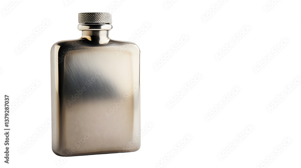 Clear Glass Flask Empty Isolated on White Background for Scientific Laboratory Experiments Clear Glass Flask Empty Isolated on White Background for Scientific Laboratory Experiments
