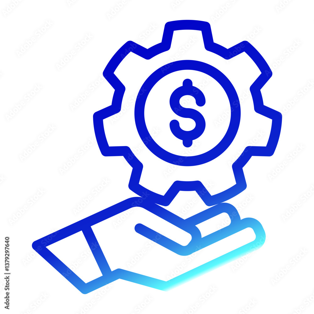 Remuneration Icon Outline Gradient Style for Project Management Pack Icon Themes Remuneration Icon Outline Gradient Style for Project Management Pack Icon Themes