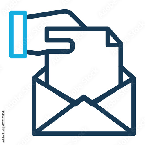 Email Icon Outline Color Style for Project Management Pack Icon Themes