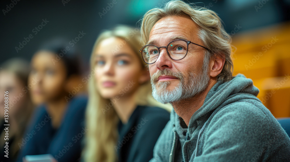 Engaging discussion among scholars during a seminar on the Upanishadic period in a modern academic setting Engaging discussion among scholars during a seminar on the Upanishadic period in a modern academic setting