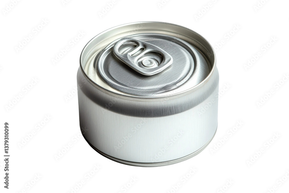 An Isolated Top View of a Silver Aluminum Soda Can with a Pull Tab on a Transparent Background for Beverage Industry or Food Photography An Isolated Top View of a Silver Aluminum Soda Can with a Pull Tab on a Transparent Background for Beverage Industry or Food Photography