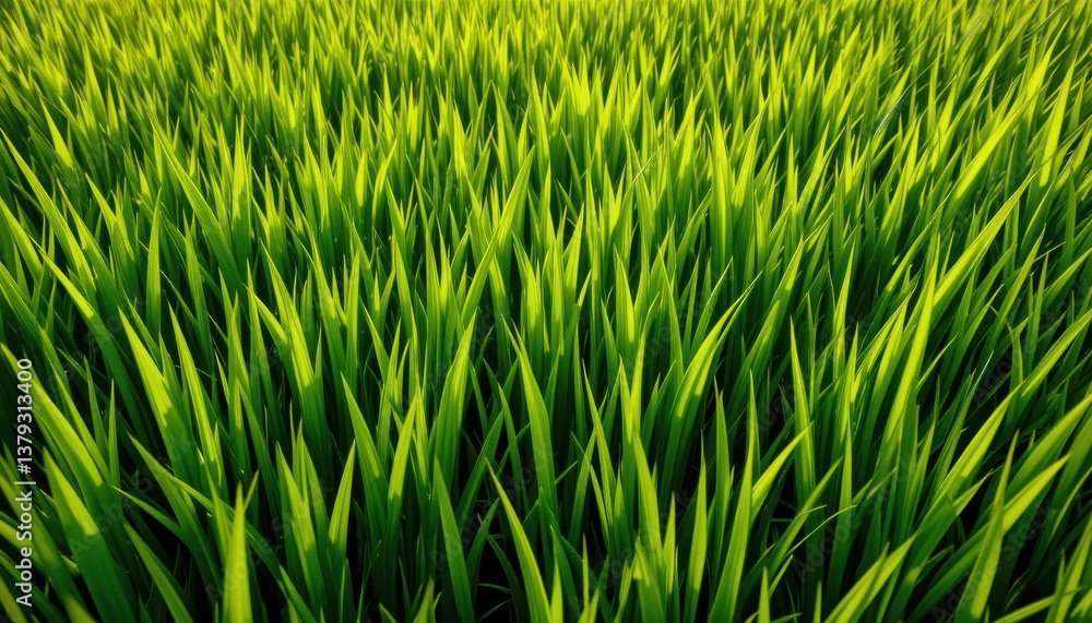 Many blades of greenery fill the frame. Many blades of greenery fill the frame.