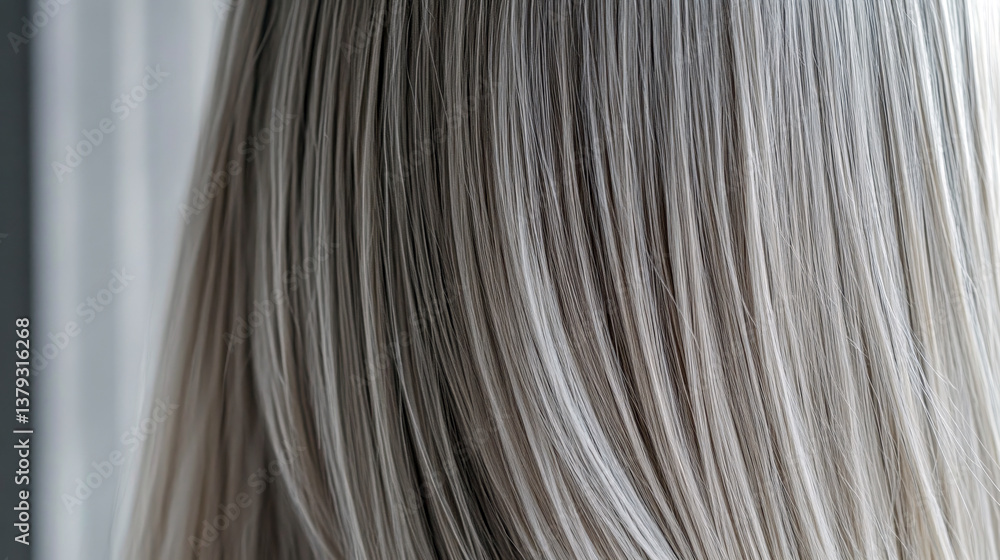 Fototapeta premium Mushroom Blonde Hair with Cool and Warm Beige Undertones