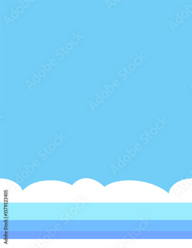 blue sky and clouds