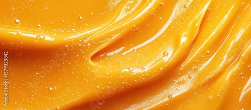 Orange gel swirl texture background