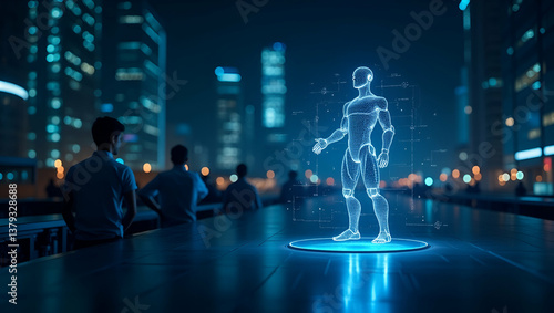 Sleek Wallpaper Design: Robotic Process Automation with Digital Imagery, Empty Space for Innovative Workflow Integration & Enterprise Automation Concepts