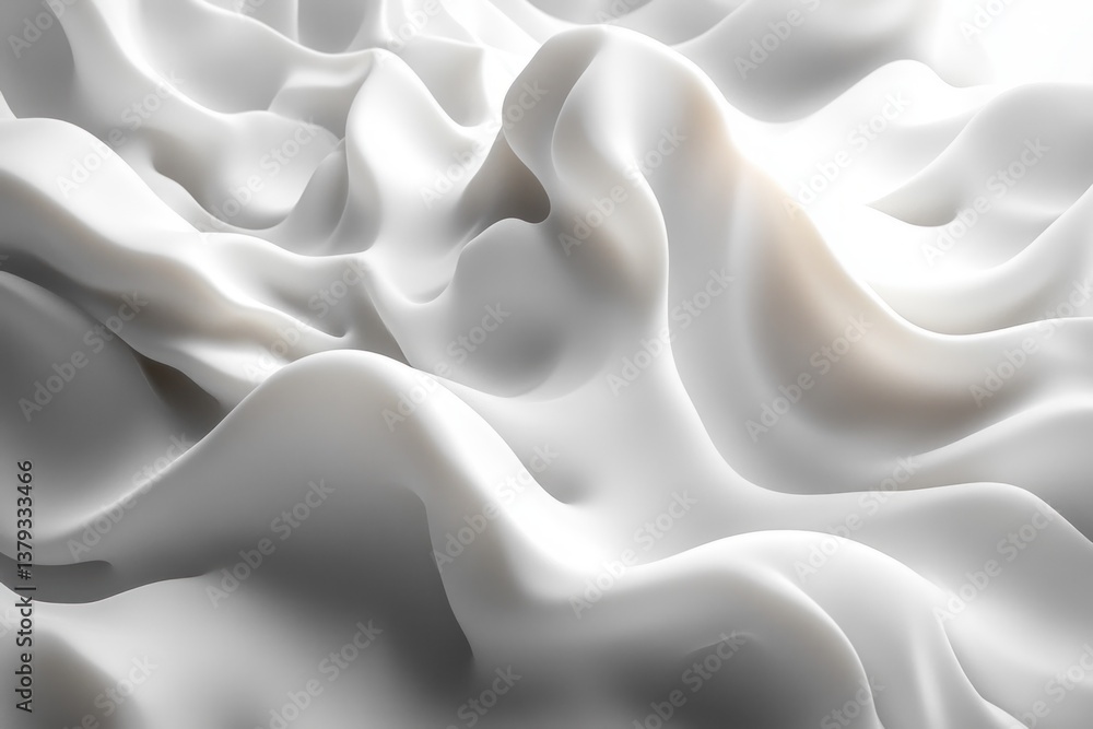 Obraz premium Crumpled White Paper Texture Backgrounds for Creative Designs and Posters
