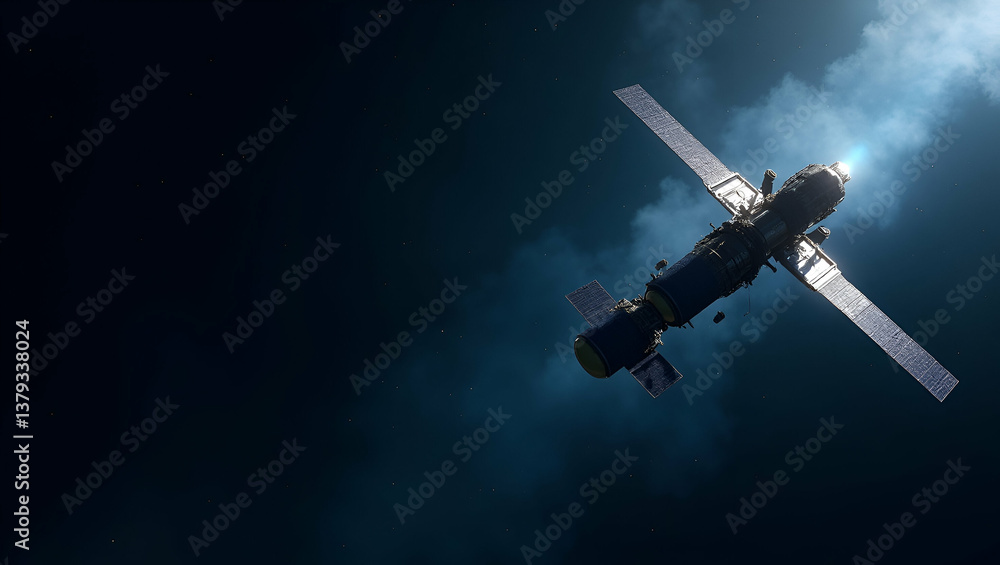Naklejka premium Revolutionary space probes imagery advanced sensor array deepspace mission engineering interplanetary exploration unmanned spacecraft sophisticated instrumentation cosmic investigation telemetry data 