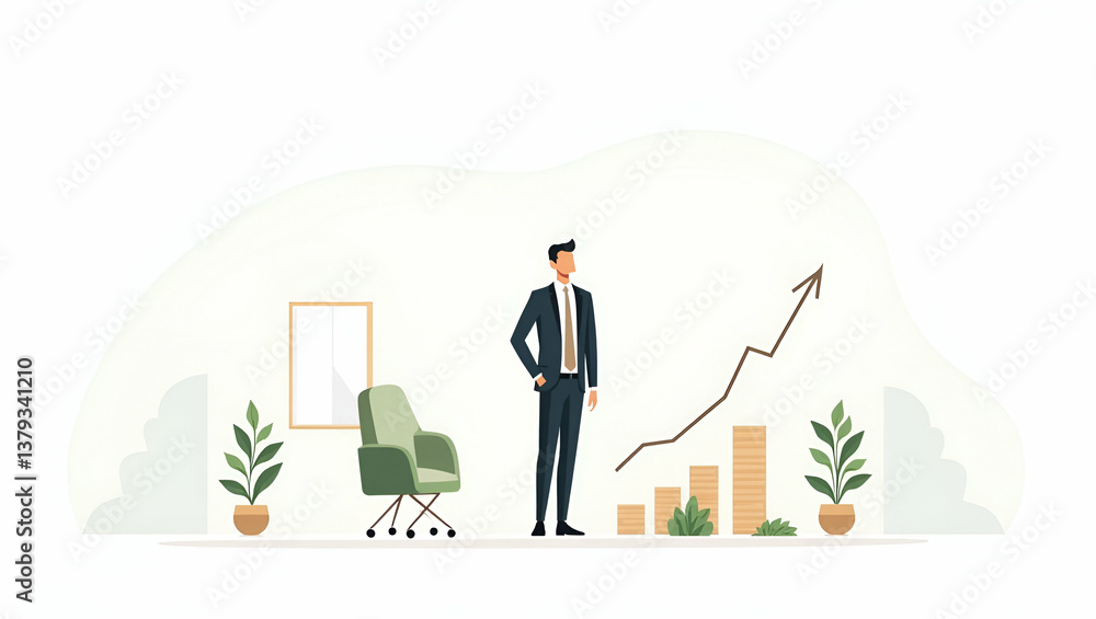 Flat Elegant visual composition portraying ethical mutual funds with emphasis on sustainable investment principles diversified asset management and transparent performance metrics for fiscal growth. i Flat Elegant visual composition portraying ethical mutual funds with emphasis on sustainable investment principles diversified asset management and transparent performance metrics for fiscal growth. i