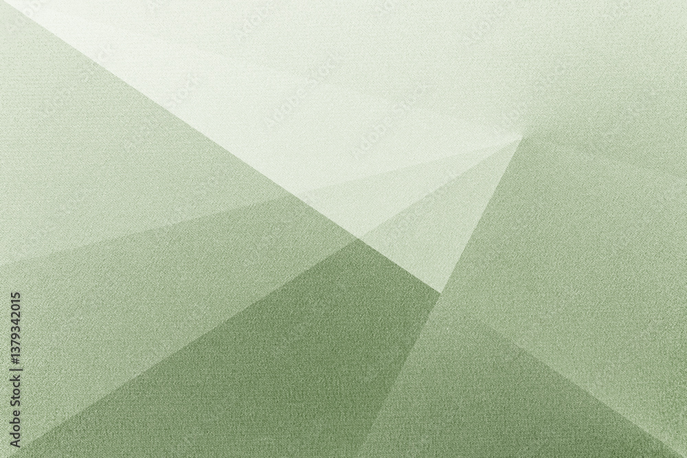 Light pastel soft pale dusty green sage grey white abstract pattern background. Geometric shape. Line stripe angle facet triangle fold. Color gradient. Noise grain. Business, tech. Design. Minimal.