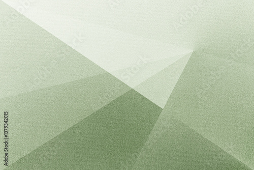 Obraz na płótnie Light pastel soft pale dusty green sage grey white abstract pattern background. Geometric shape. Line stripe angle facet triangle fold. Color gradient. Noise grain. Business, tech. Design. Minimal. w salonie