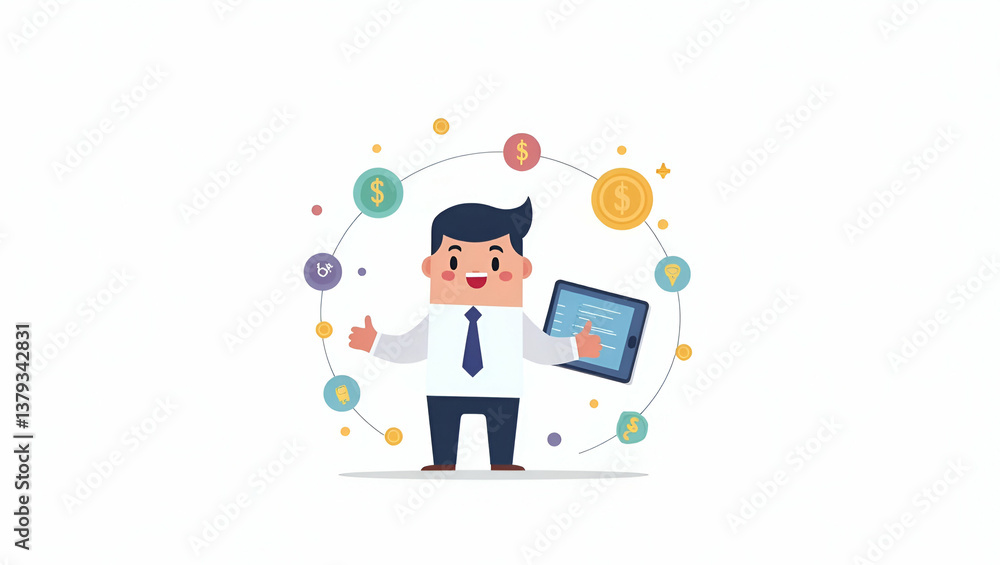 Flat Modern Illustration of Multi-Currency Wallets: Secure Digital Asset Management & Cross-Currency Exchange for Innovative Global Finance Solutions Flat Modern Illustration of Multi-Currency Wallets: Secure Digital Asset Management & Cross-Currency Exchange for Innovative Global Finance Solutions