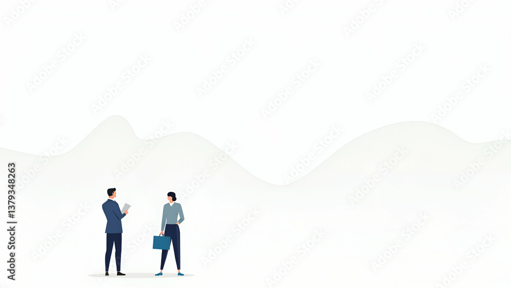 Obraz premium Explore a flat high-resolution investment backdrop showcasing responsible venture capitalists, emphasizing ESG ethics and climate alignment.