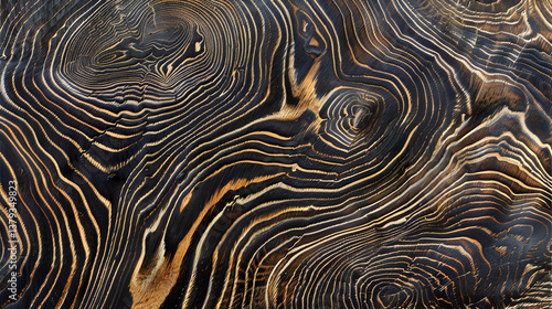 Obraz na płótnie Close-up of textured wood surface showcasing natural patterns and grains. w salonie