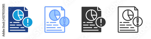 Threats icon set multiple style collection