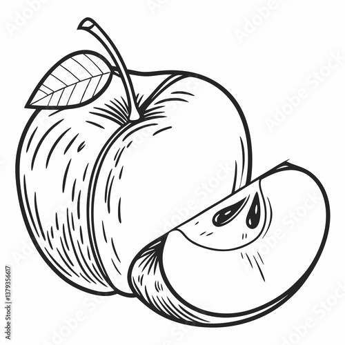 Apple vector illustration