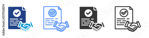 Certainty icon set multiple style collection