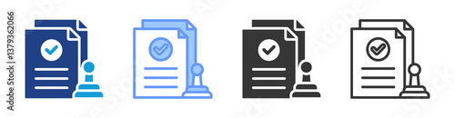 Validity icon set multiple style collection