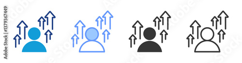 Evolve icon set multiple style collection