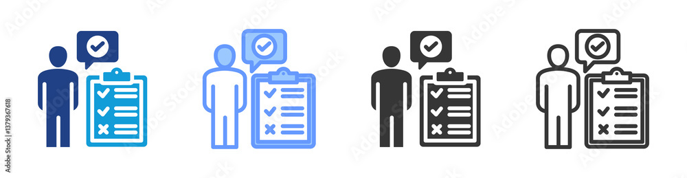 Accountability icon set multiple style collection Accountability icon set multiple style collection