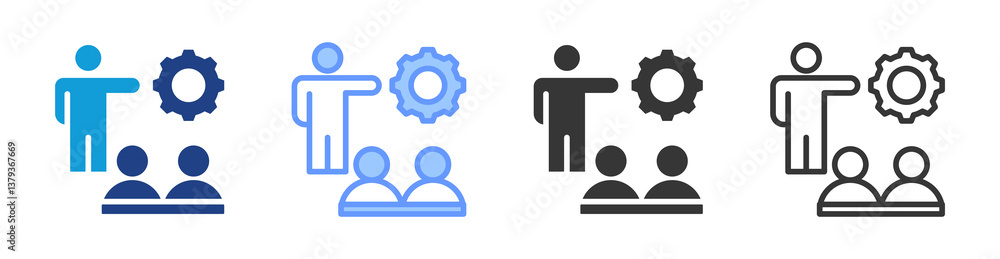 Mentor icon set multiple style collection Mentor icon set multiple style collection