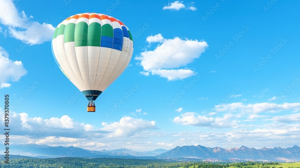 Fototapeta premium Colorful Hot Air Balloon Flight