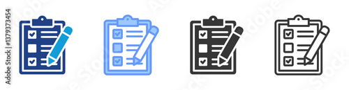 Accountability icon set multiple style collection
