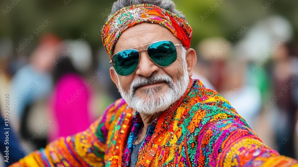 Vibrant Elderly Man Portrait Vibrant Elderly Man Portrait