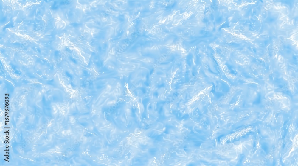 Obraz premium Abstract background of rippled cool blue translucent fluid water