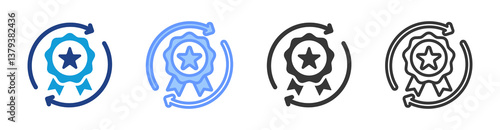 Brand Consistency icon set multiple style collection