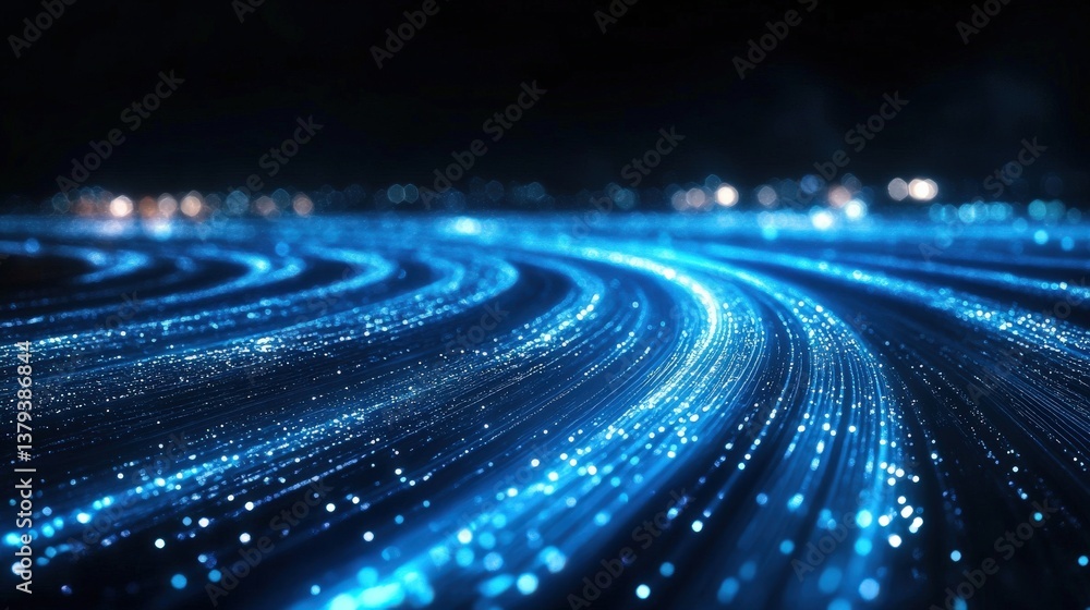 Fototapeta premium Abstract Digital Light Trails