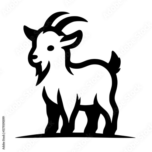 Cute lamb silhouette