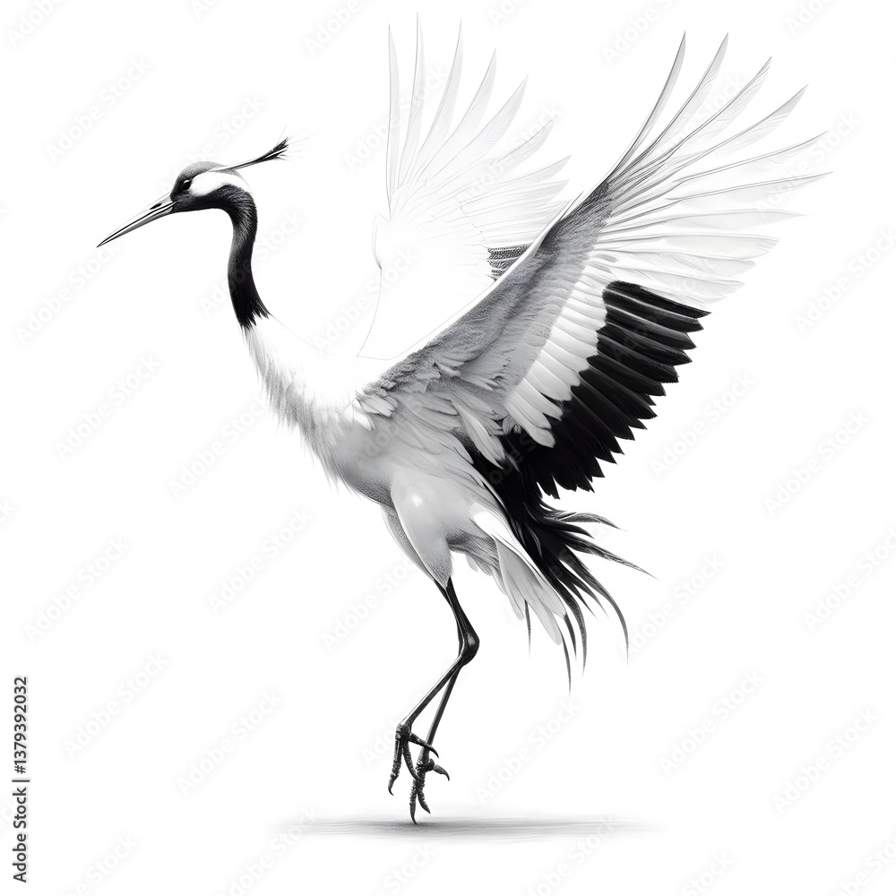 흰 배경, 두루미, 펜슬 드로잉, jpeg (white background, Japanese crane, pencil drawing, jpeg) 흰 배경, 두루미, 펜슬 드로잉, jpeg (white background, Japanese crane, pencil drawing, jpeg)