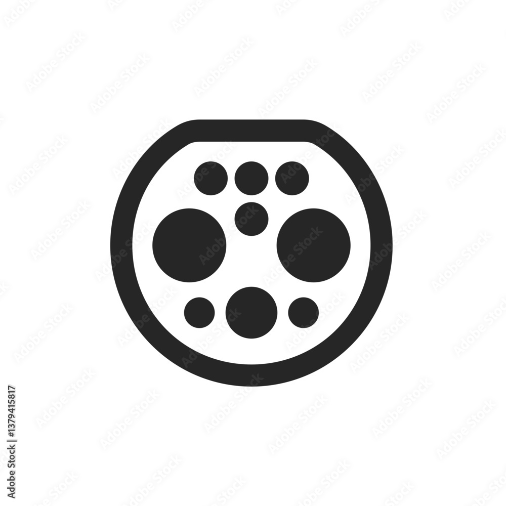 Outlined GB-T DC EV Plug Icon Outlined GB-T DC EV Plug Icon