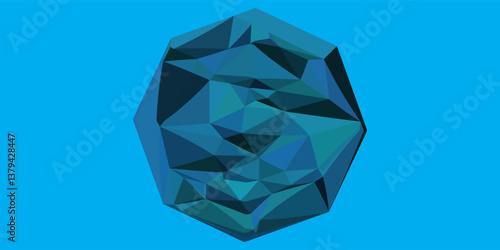 Light blue vector gradient triangles texture. Triangular geometric sample with gradient. Pattern for a brand book backdrop. vector