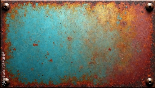 Wallpaper Mural worn metal overlay with rust, patina, and metallic sheen, metallic grime, metal texture Torontodigital.ca