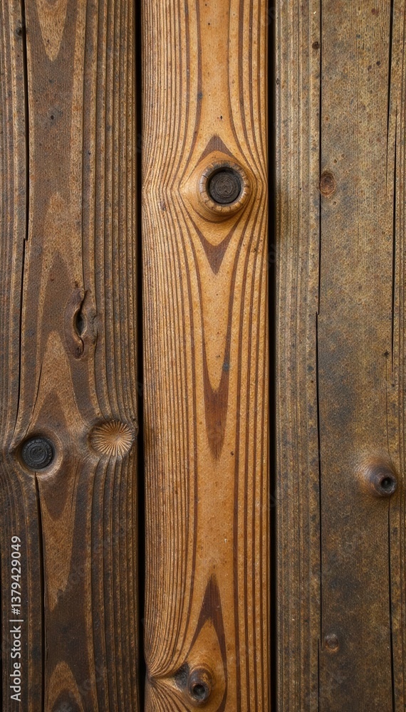 Wooden texture with a natural, weathered finish on a wooden wall , aged wood, wood grain, texture Wooden texture with a natural, weathered finish on a wooden wall , aged wood, wood grain, texture