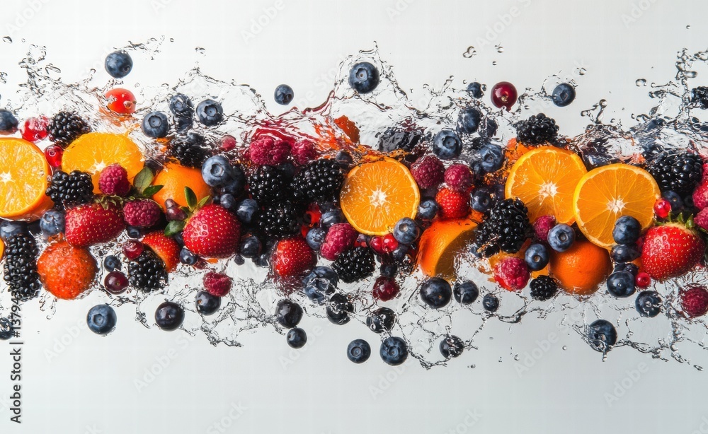 Fruit Splash in Water Fruit Splash in Water