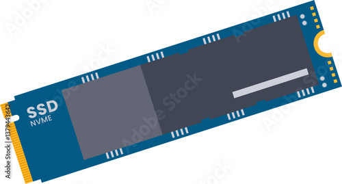 Illustration of NVMe SSD