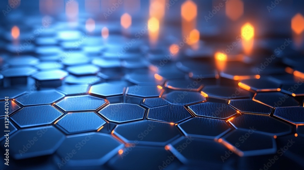 Abstract Hexagonal Geometric Pattern Design Abstract Hexagonal Geometric Pattern Design