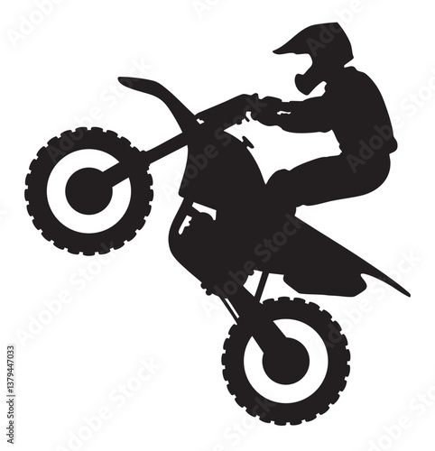 Bike Dirt Track Motorcycle Sport Logo Sign Graphic Silhouette Shape Clipart Digital Art Illustration