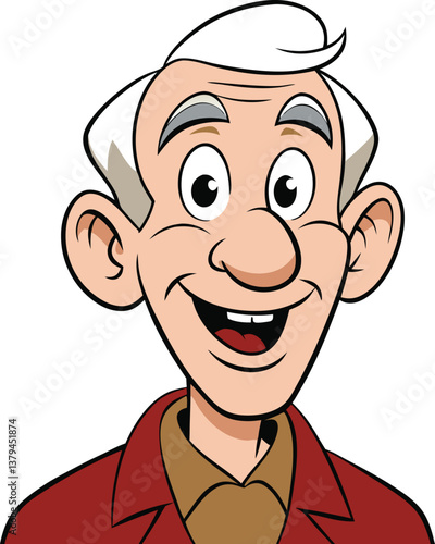 old men cartoon vector art