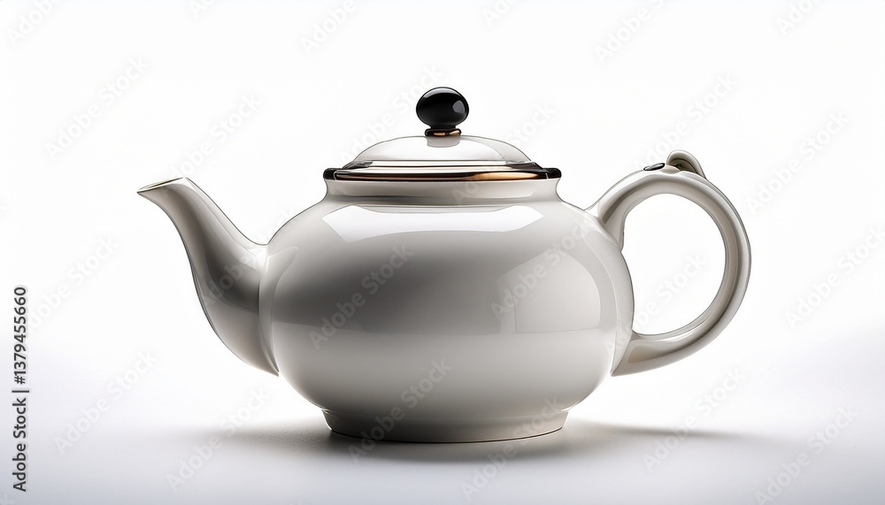 white teapot on white background white teapot on white background