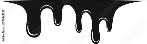 Glossy black oil slick with a reflective liquid effect.