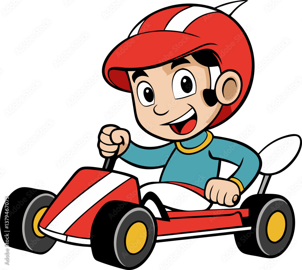 driver kid cartoon vector art driver kid cartoon vector art