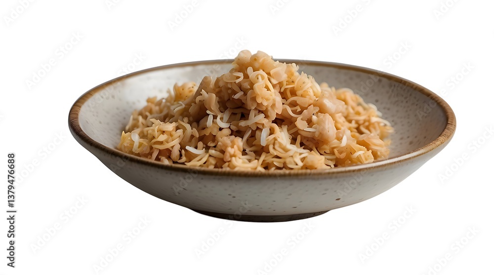 Noodles and Rice Dish in a Bowl................... Noodles and Rice Dish in a Bowl...................