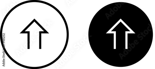Up arrow icon in a circular shape symbolizing business progress, revenue increase, or positive financial trends with transparent background Free Download Up arrow icon in a circular shape symbolizing business progress, revenue increase, or positive financial trends with transparent background - GFXLoad