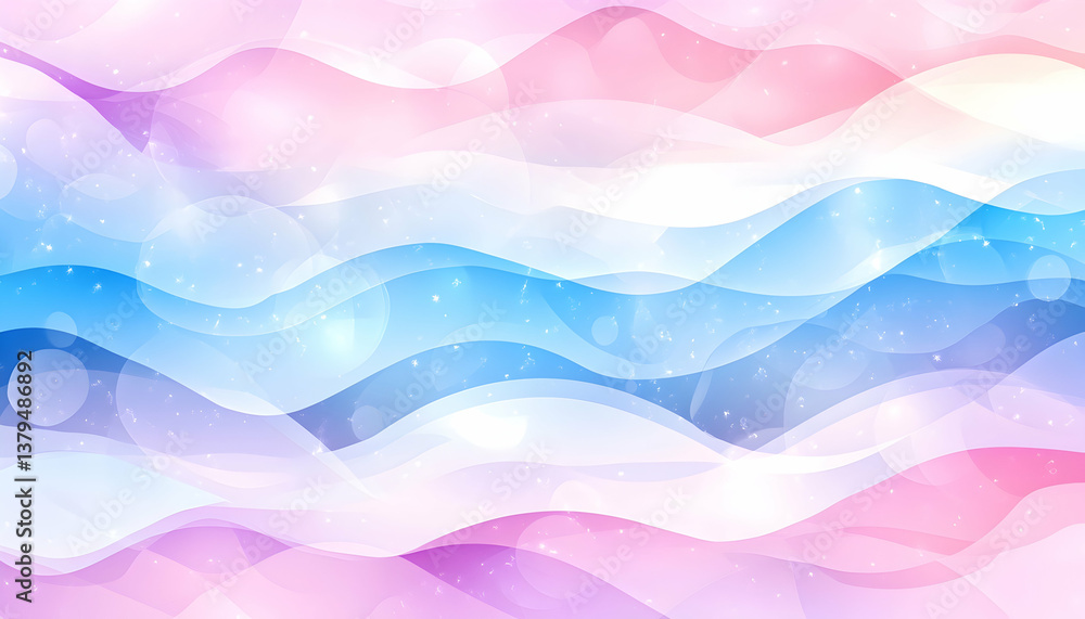 Pastel wave abstract background with bokeh effect Pastel wave abstract background with bokeh effect